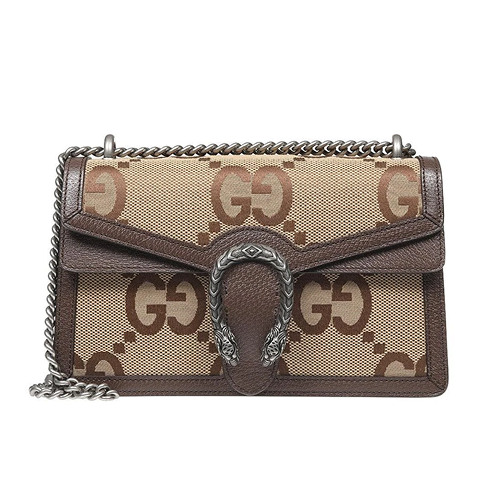 NEW GUCCI DIONYSUS CANVAS LEATHER MAXI GG CHAIN SHOULDER BAG