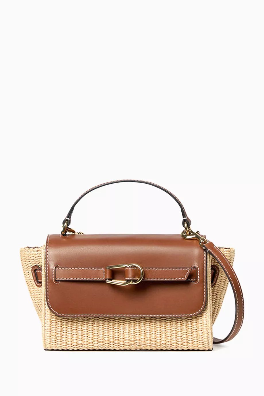 حقيبة كروس اليكسي خوص وجلد