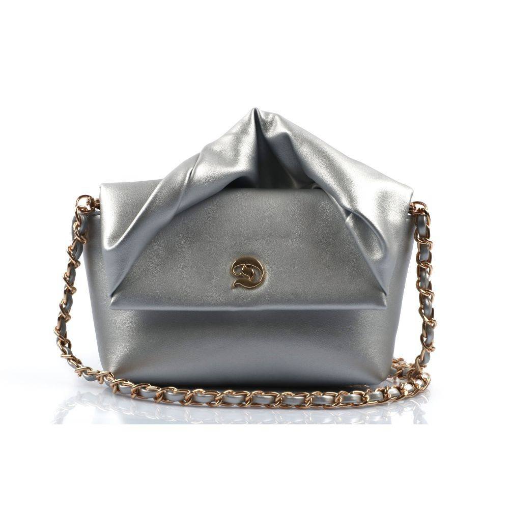 حقيبة الورا - فضي