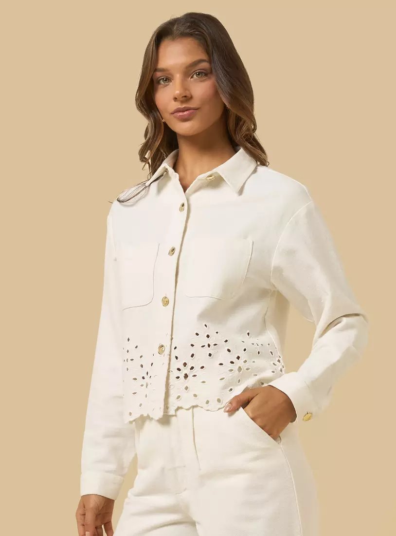 Embroidered loose fit shakit